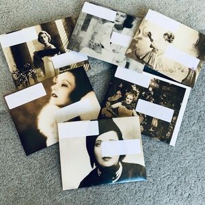 History of Glamour/Famous Women Handmade Set of 5 Envelopes